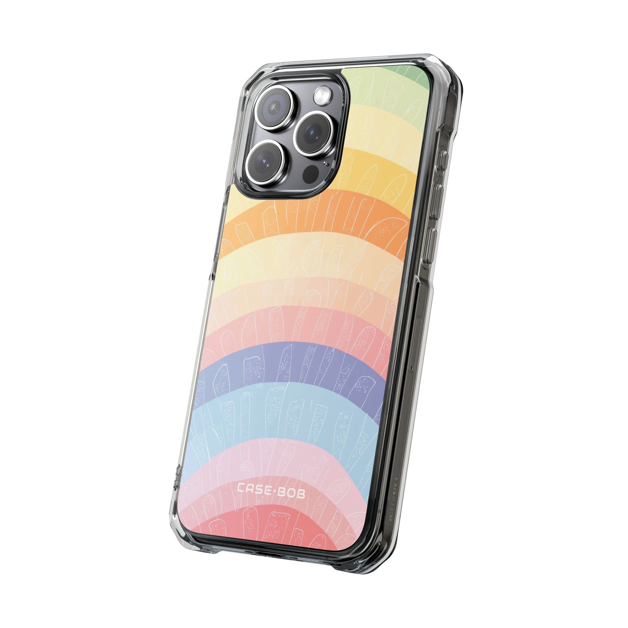 Pastel Rainbow Bands iPhone 15 Pro Max Case - Impact