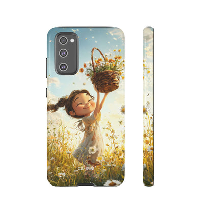 Joyful Girl Leaps - Samsung Case