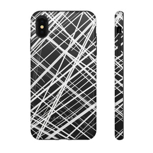 White Line Elegance - Protective Phone Case