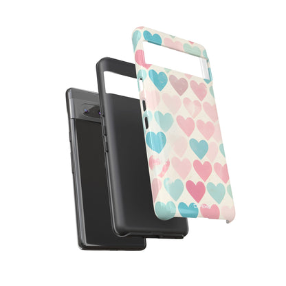 Retro Hearts Symmetry - Google Pixel Case