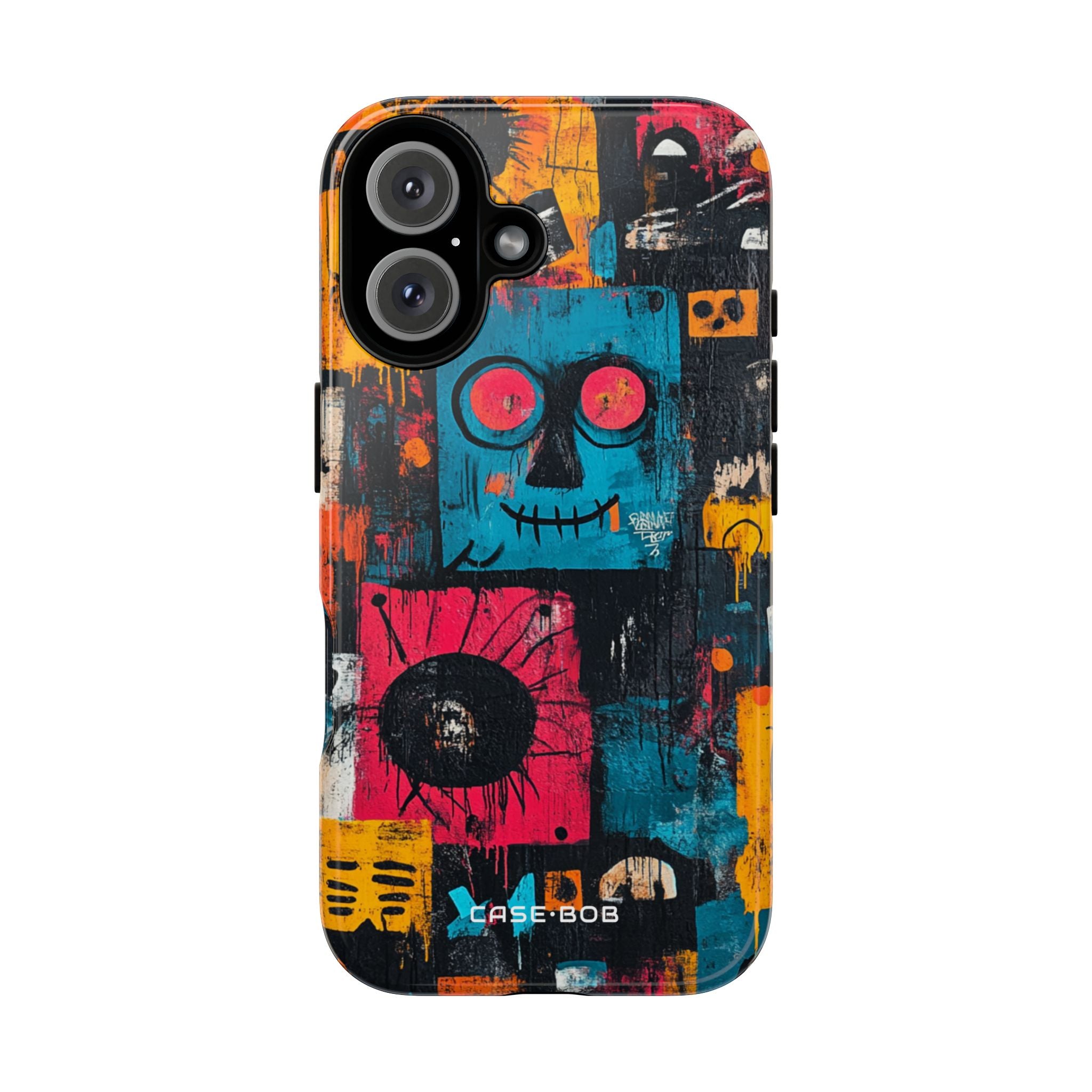 Blue Stitch Smile iPhone 16 Case - Tough
