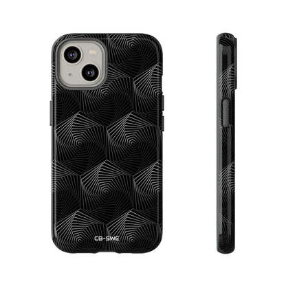 Geometric Spiral Illusion - iPhone Case