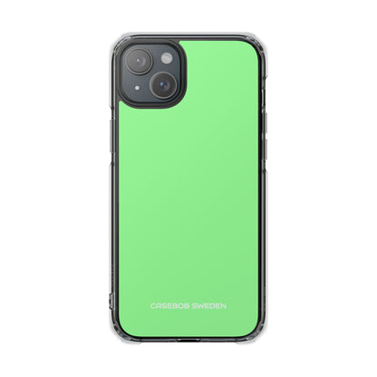 Mint Green - Clear Impact iPhone 15 Phone Case