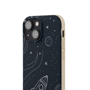 Cosmic Doodle Adventure | Biodegradable Phone Case