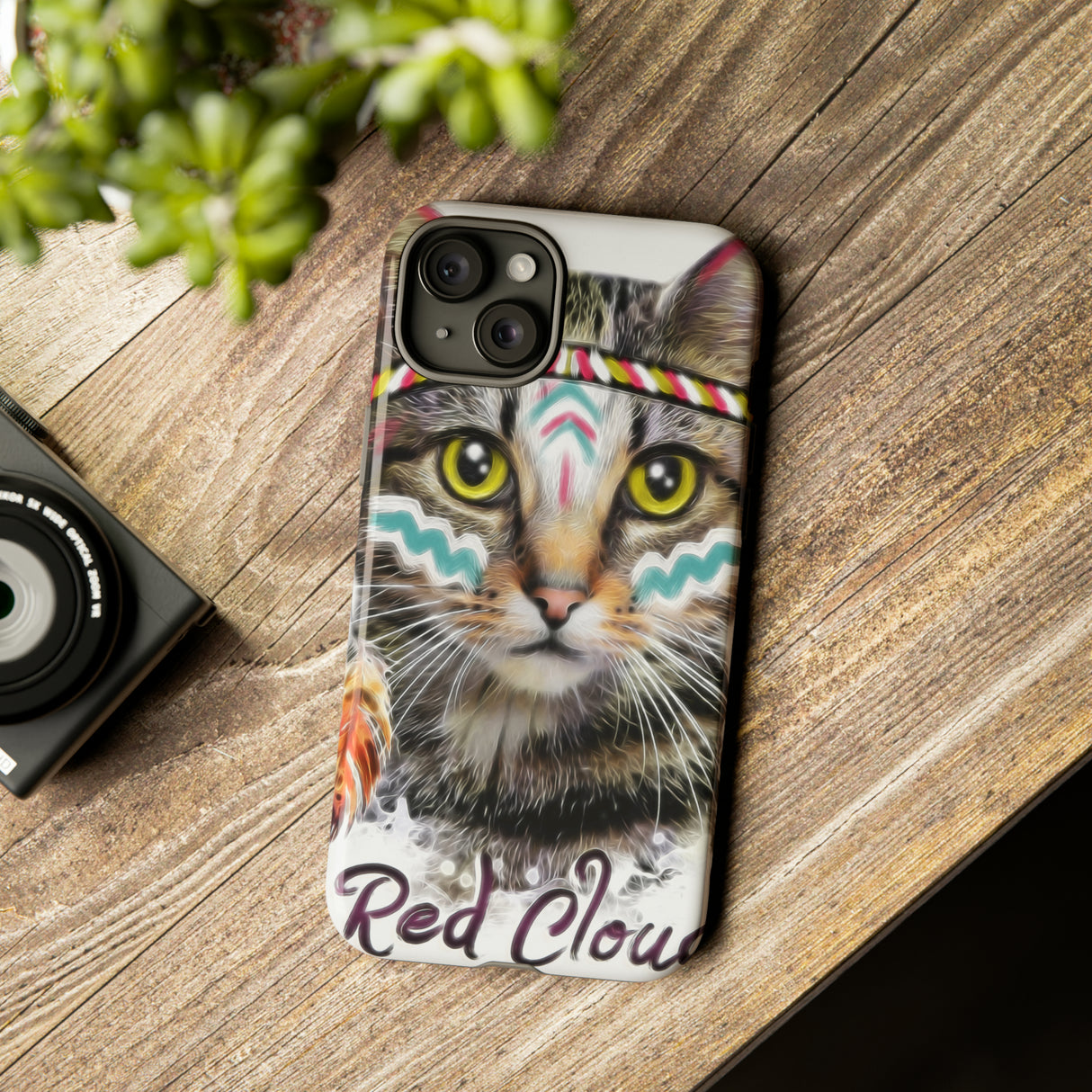 Red Cloud Cat - Protective Phone Case