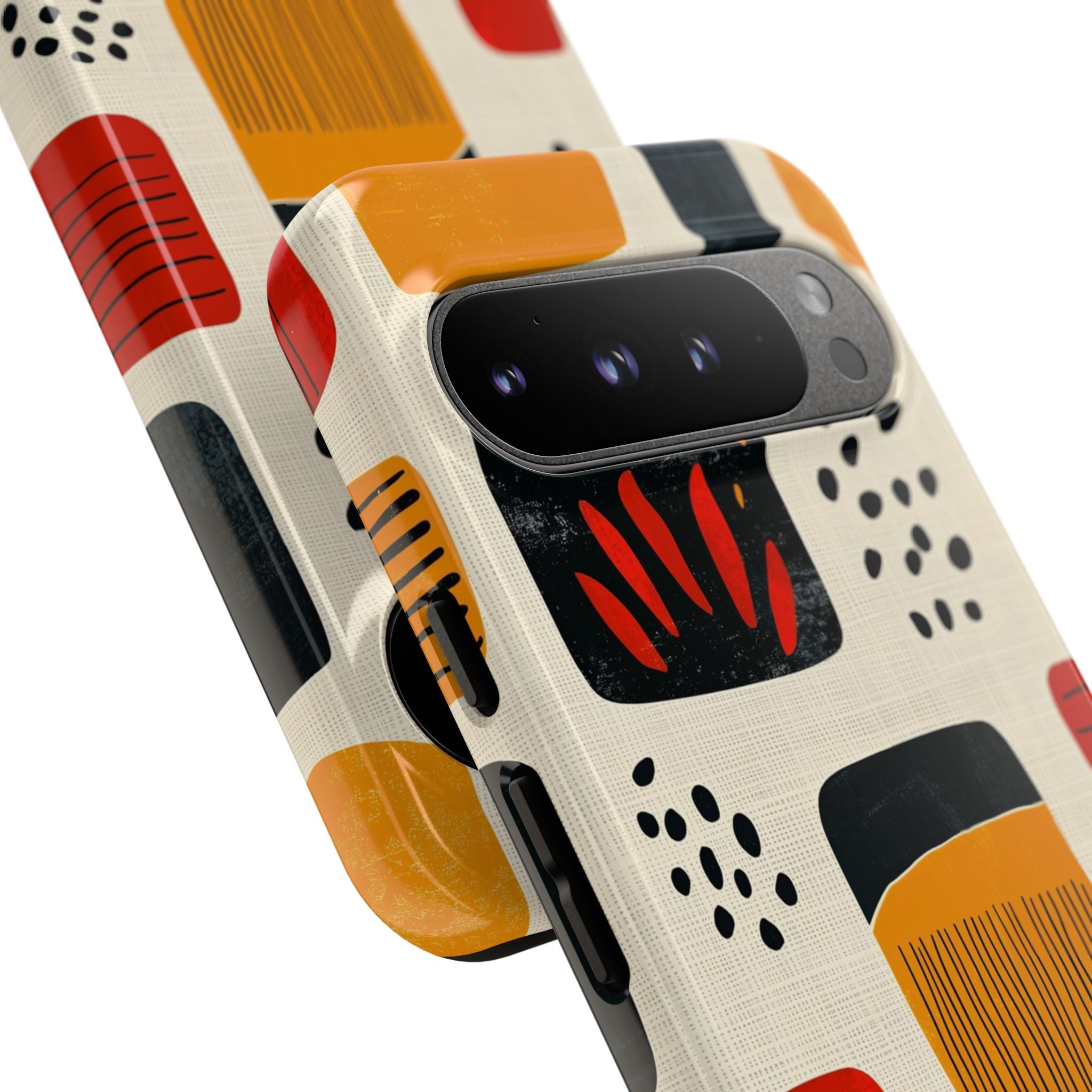 Vibrant Shapes Dance - Google Pixel Case