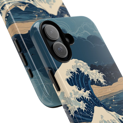 Cresting Blue Wave iPhone 16 Plus Case - Tough