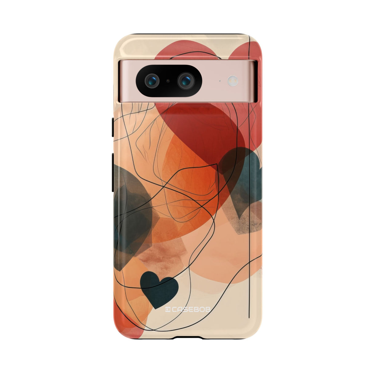 Abstract Heart Harmony | Protective Phone Case for Google Pixel