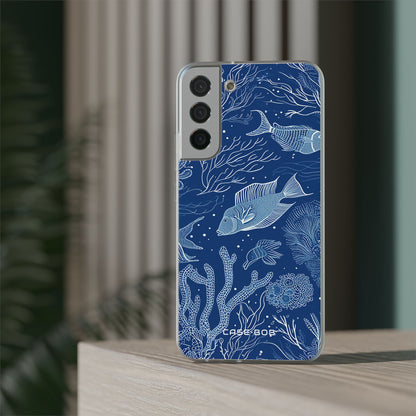 Navy Scale Reef Samsung S22 Plus Case - Soft