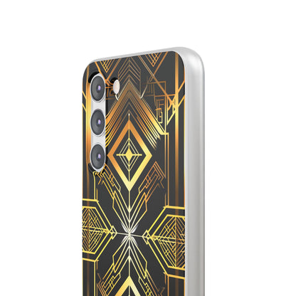 Golden Geometric Opulence Samsung S23 - Flexi Phone Case