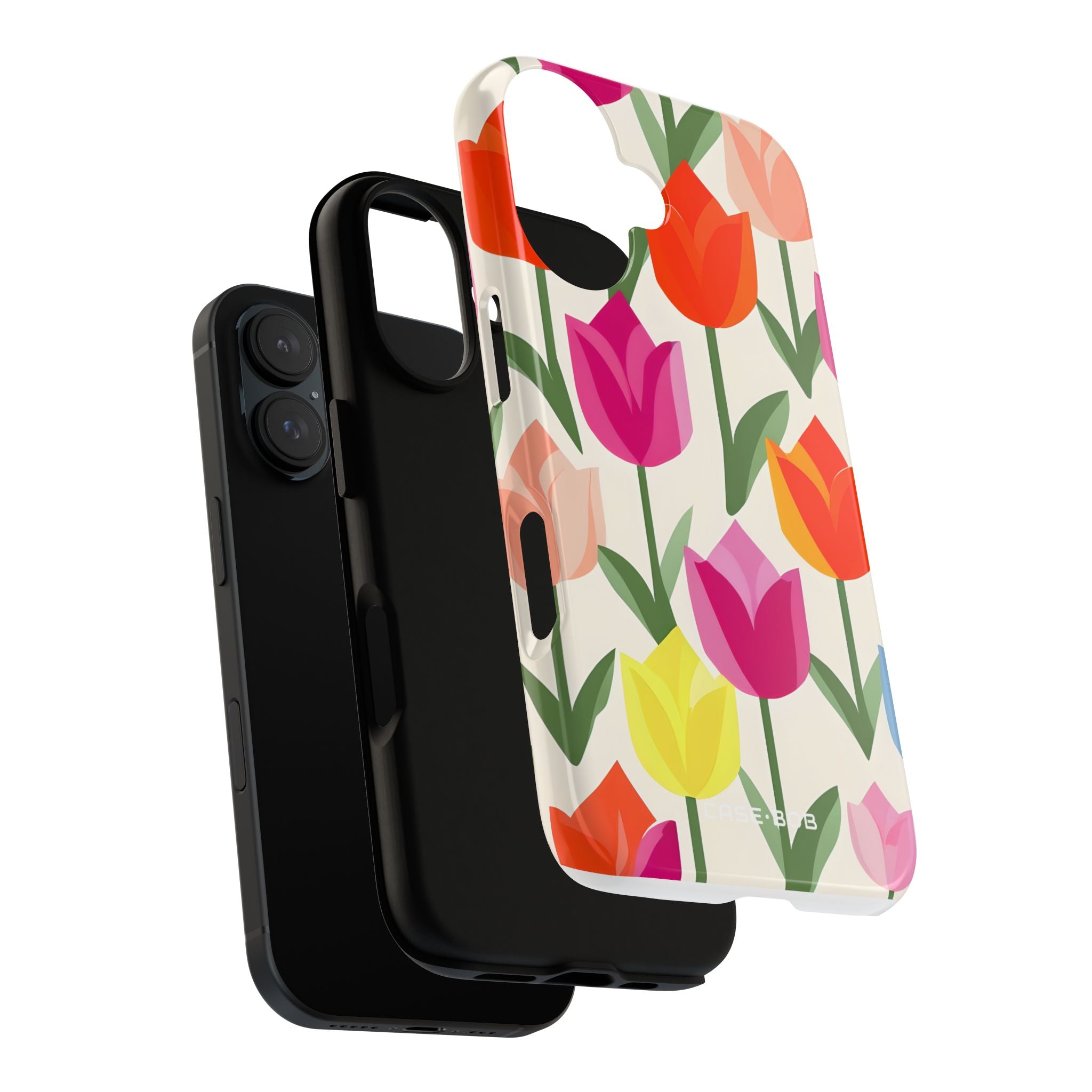 Tulip Harmony Green iPhone 16 Plus Case - Tough