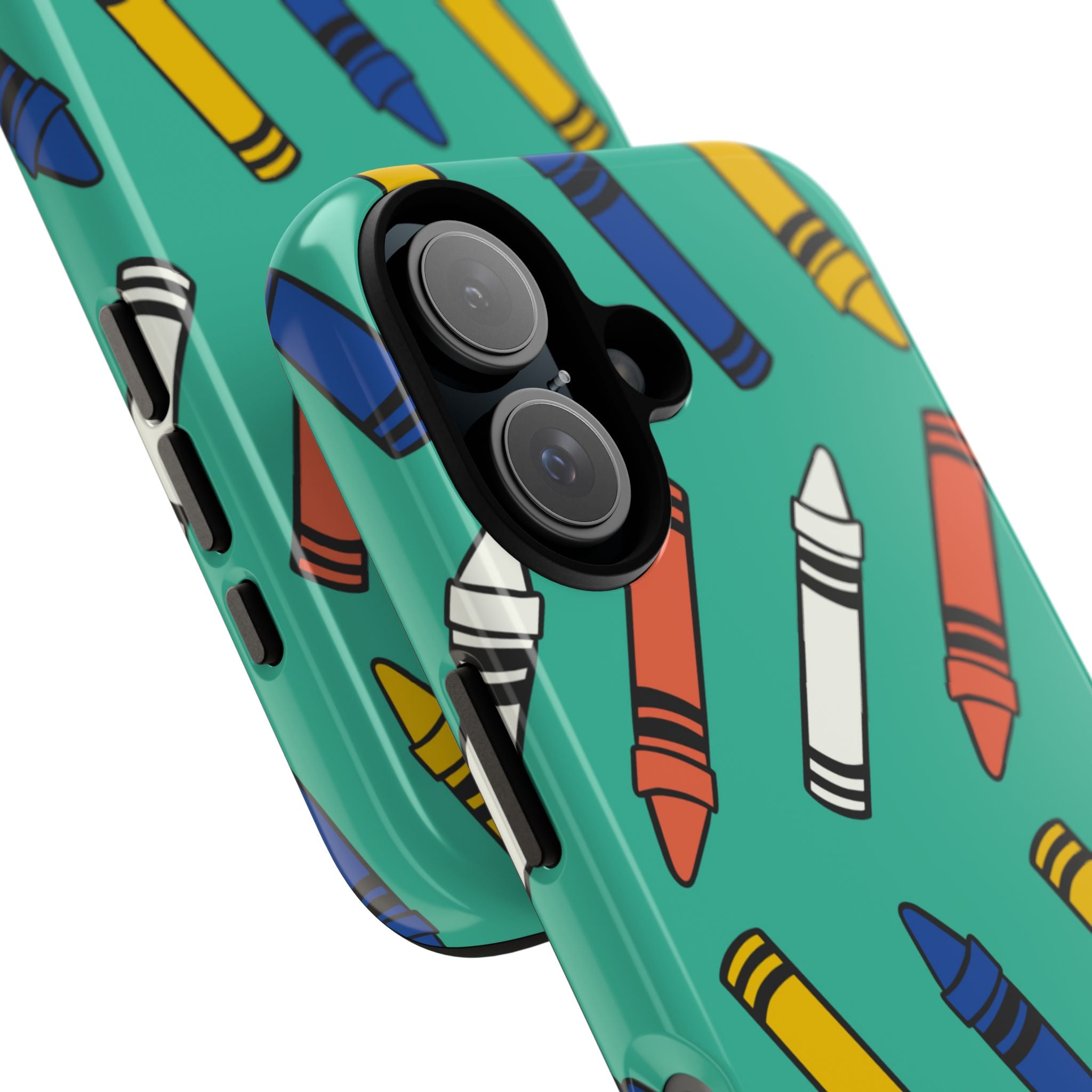 Crayons Dance Playfully - iPhone Case