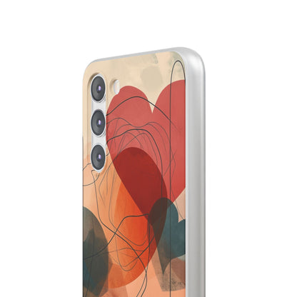 Abstract Heart Harmony | Flexible Phone Case for Samsung Galaxy