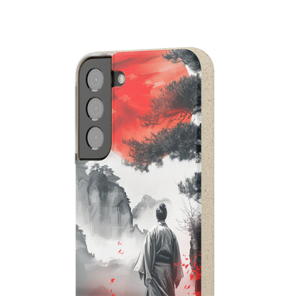 Serene Samurai Sunrise | Biodegradable Phone Case