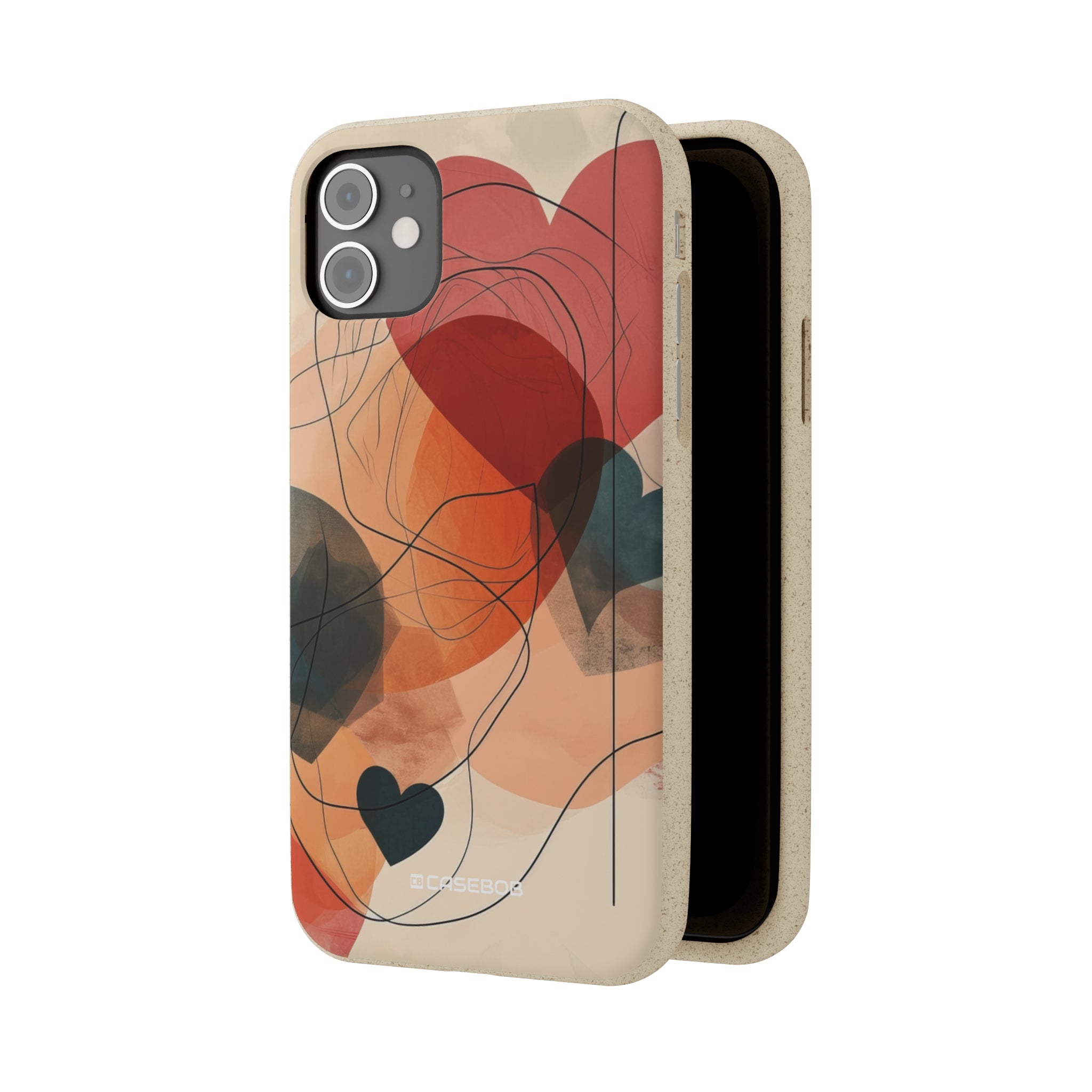 Abstract Heart Harmony | Biodegradable Phone Case