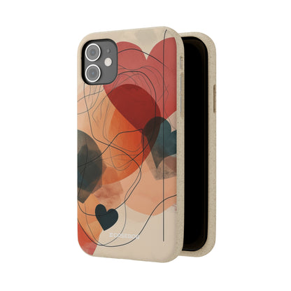 Abstract Heart Harmony | Biodegradable Phone Case