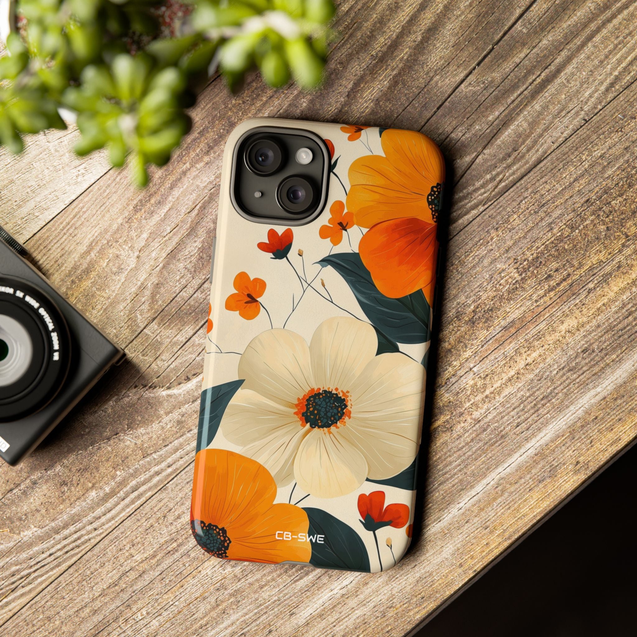 Vibrant Flowers Bloom - iPhone Case