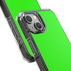 Neon Green | Phone Case for iPhone (Clear Impact Case - Magnetic)