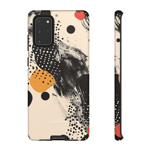 Black Dot Elegance - Protective Phone Case