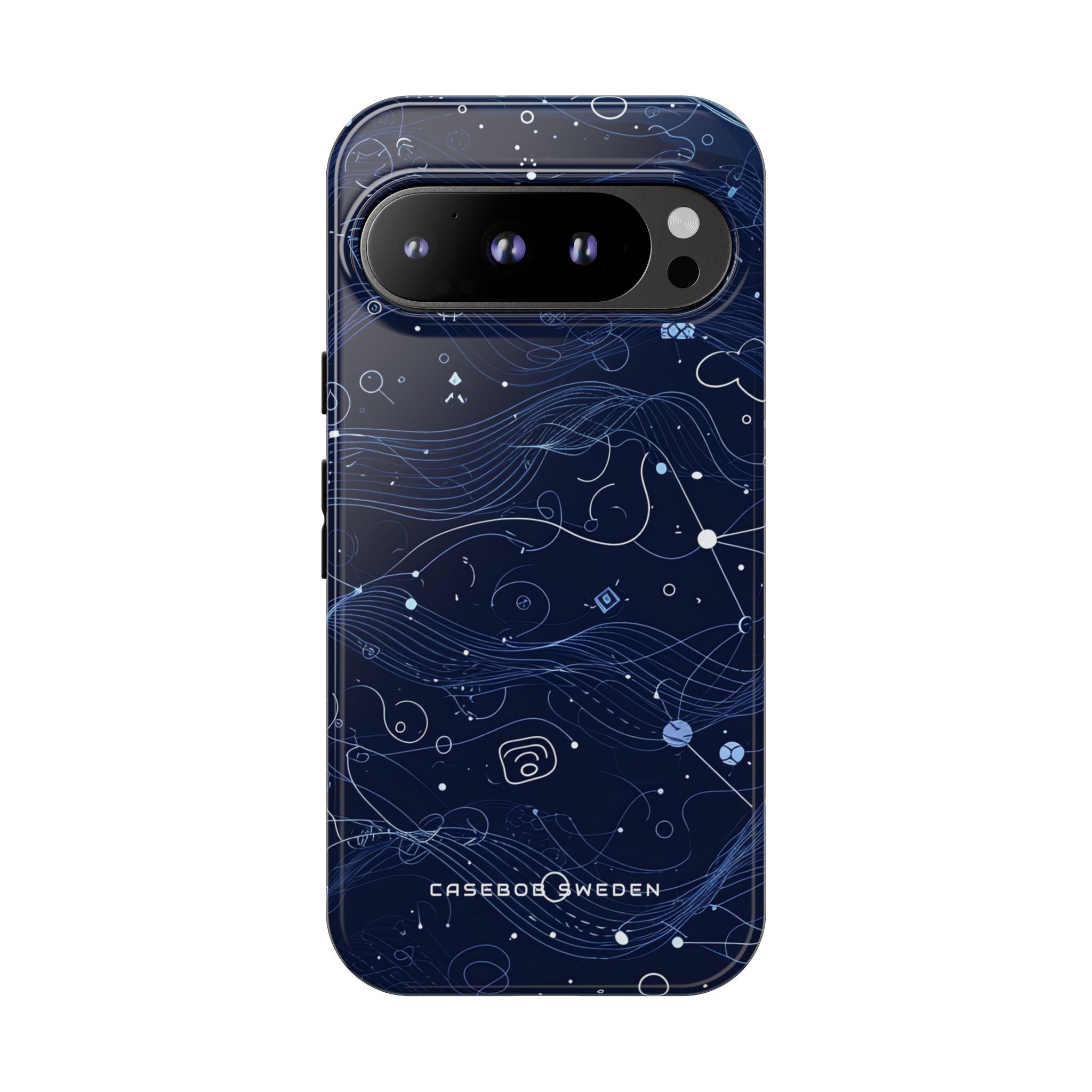 Gradient Waveforms in Motion Google Pixel 9 - Tough Phone Case