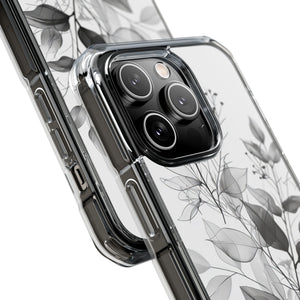 Ethereal Monochrome - Phone Case for iPhone (Clear Impact - Magnetic)