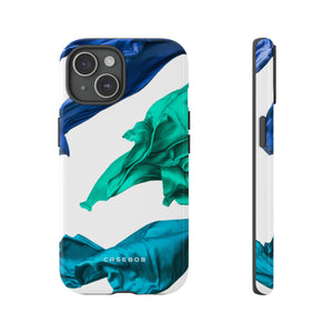 Blue Velvet Fabric - Protective Phone Case