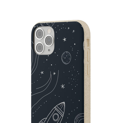 Cosmic Doodle Adventure | Biodegradable Phone Case