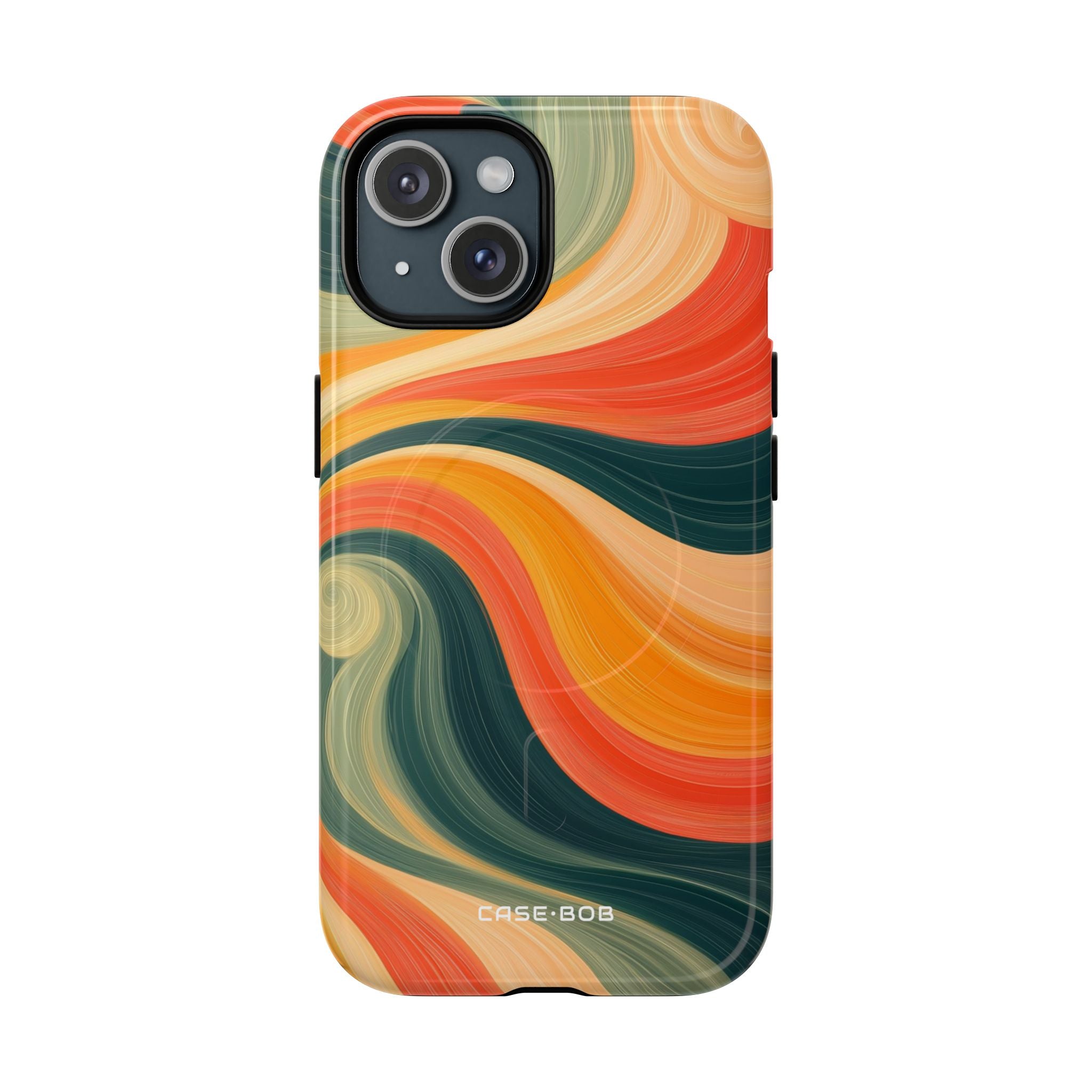 Swirling Ember iPhone 15 Case - Tough+