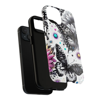 Butterfly Bloom iPhone 15 Case - Tough+
