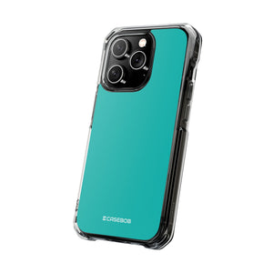 Tiffany Blue | Handyhülle für iPhone (Clear Impact Case – magnetisch) 