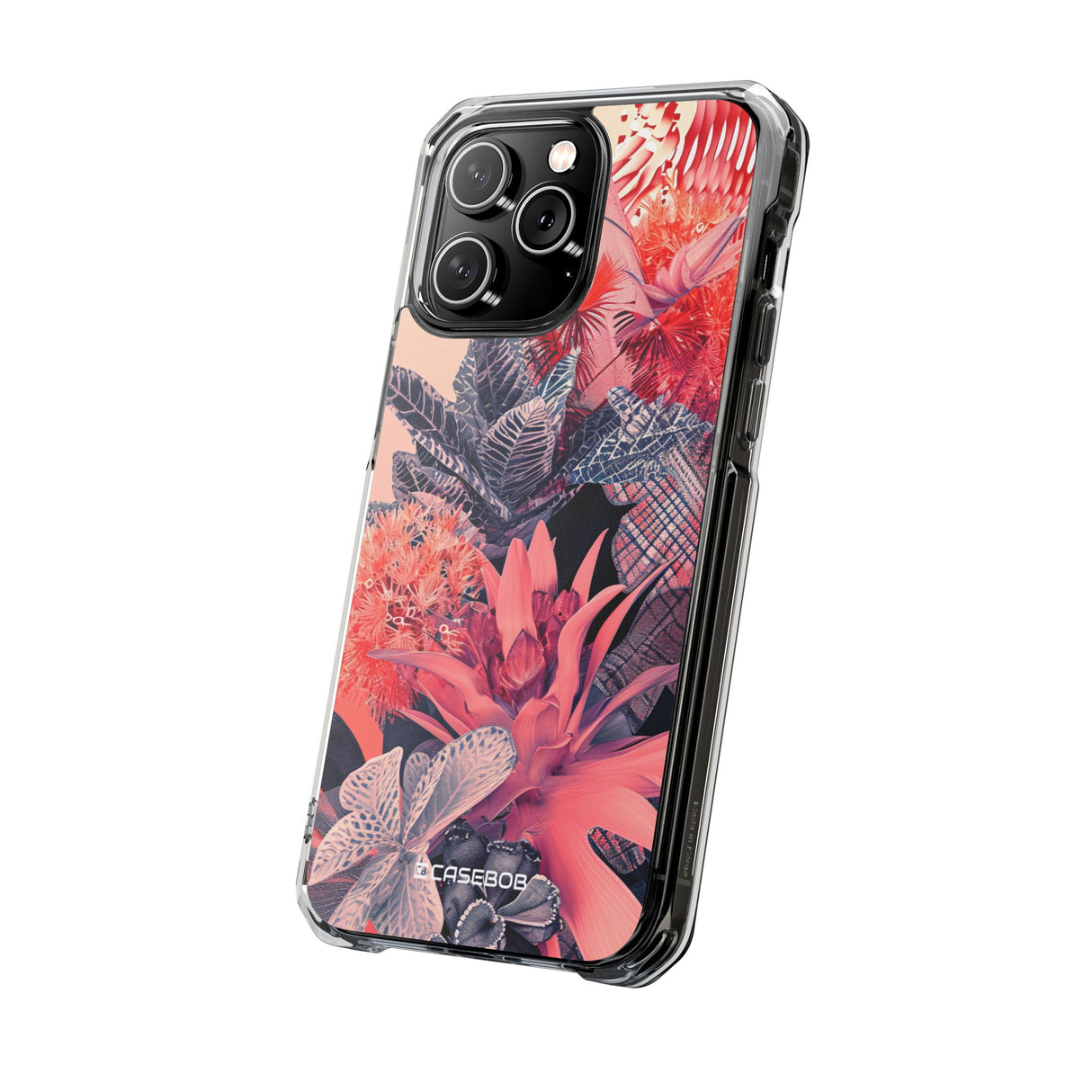 Living Coral Design | Handyhülle für iPhone (Clear Impact Case – magnetisch) 