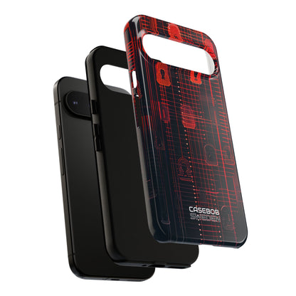 Cyber Locks Grid Google Pixel 9 - Tough