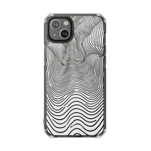 Fluid Waves - Phone Case for iPhone (Clear Impact - Magnetic)