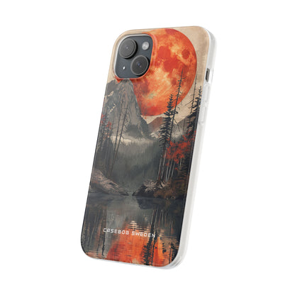 Celestial Glow Over Reflective Landscape iPhone 15 - Flexi Phone Case