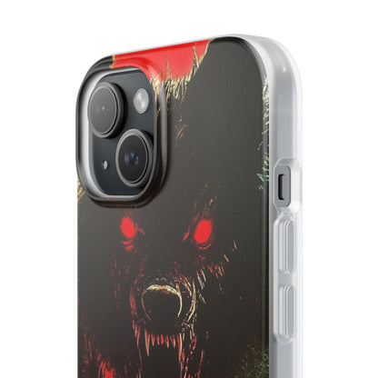 Crimson Wolf iPhone 15 Case - Soft