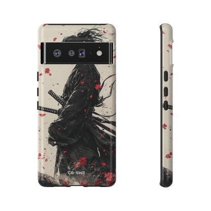 Falling Samurai Petals - Google Pixel Case