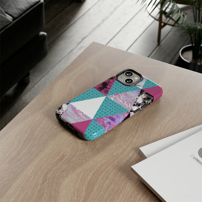 Grunge Triangles - Protective Phone Case