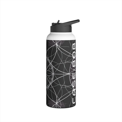 White Mandala Radiance - Stainless Steel Water Bottle