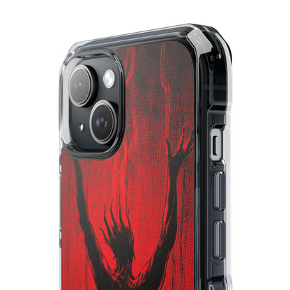 Crimson Despair iPhone 15 - Clear Impact Phone Case