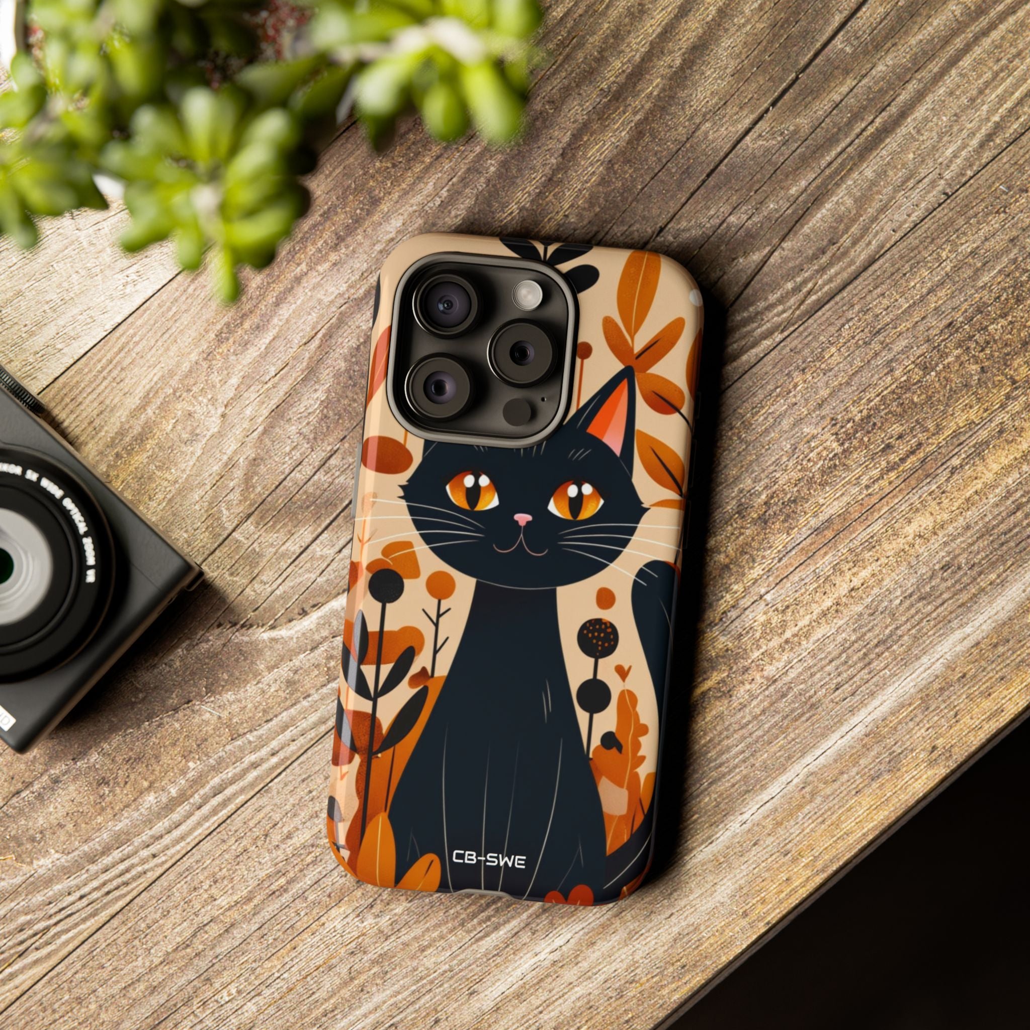 Autumnal Cat Whimsy - iPhone Case