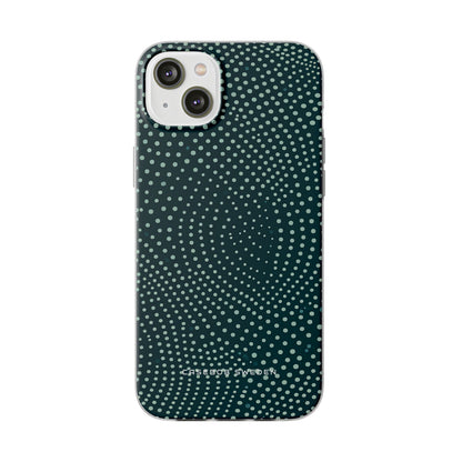 Teal Rippleflow iPhone 14 - Flexi Phone Case