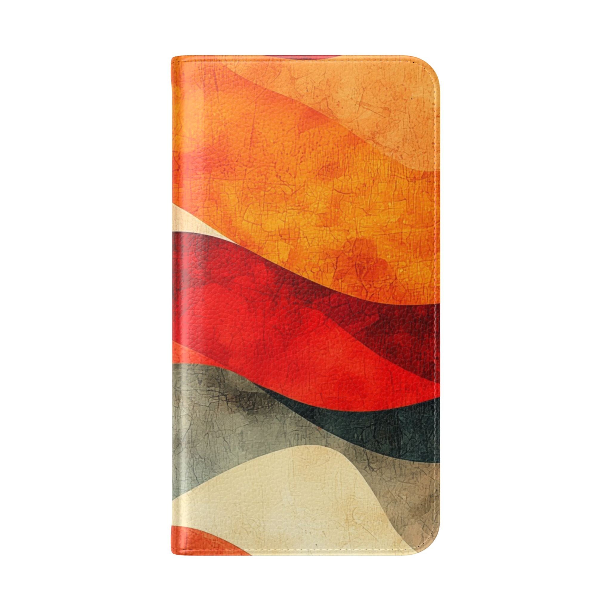 Crimson Ripples - Samsung S23+ Case - Wallet