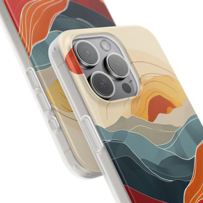 Sunset Waves | Flexible Phone Case for iPhone