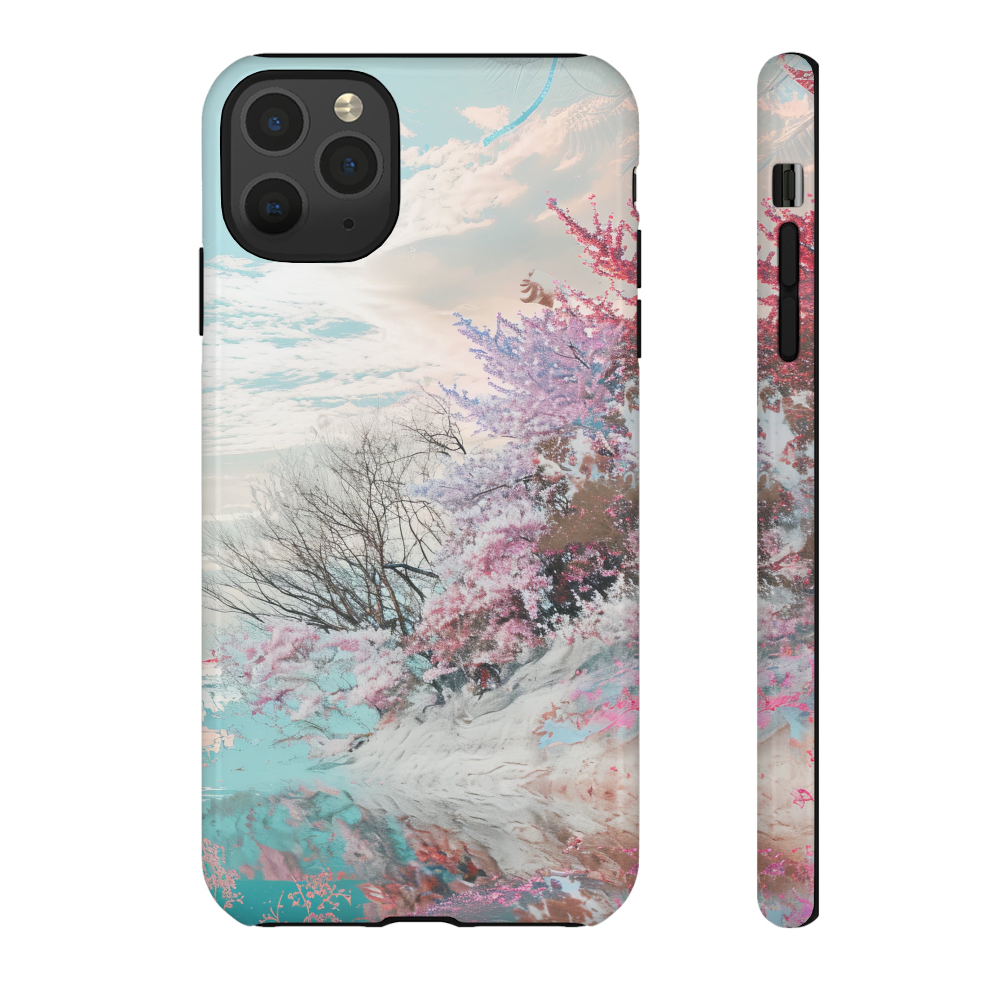 Winter Lake Weave Bliss - Protective Phone Case