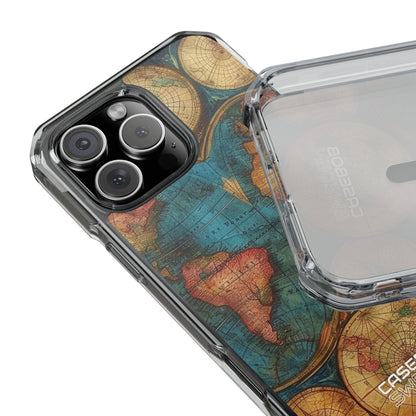 Vintage World Map iPhone 16 - Impact Clear+
