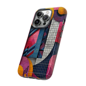 Lively Neon Geometry - Protective Phone Case