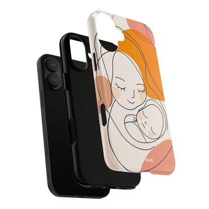 Mother Embraces Child - iPhone Case