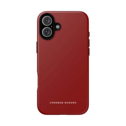 Dark Red iPhone 16 - Tough Phone Case