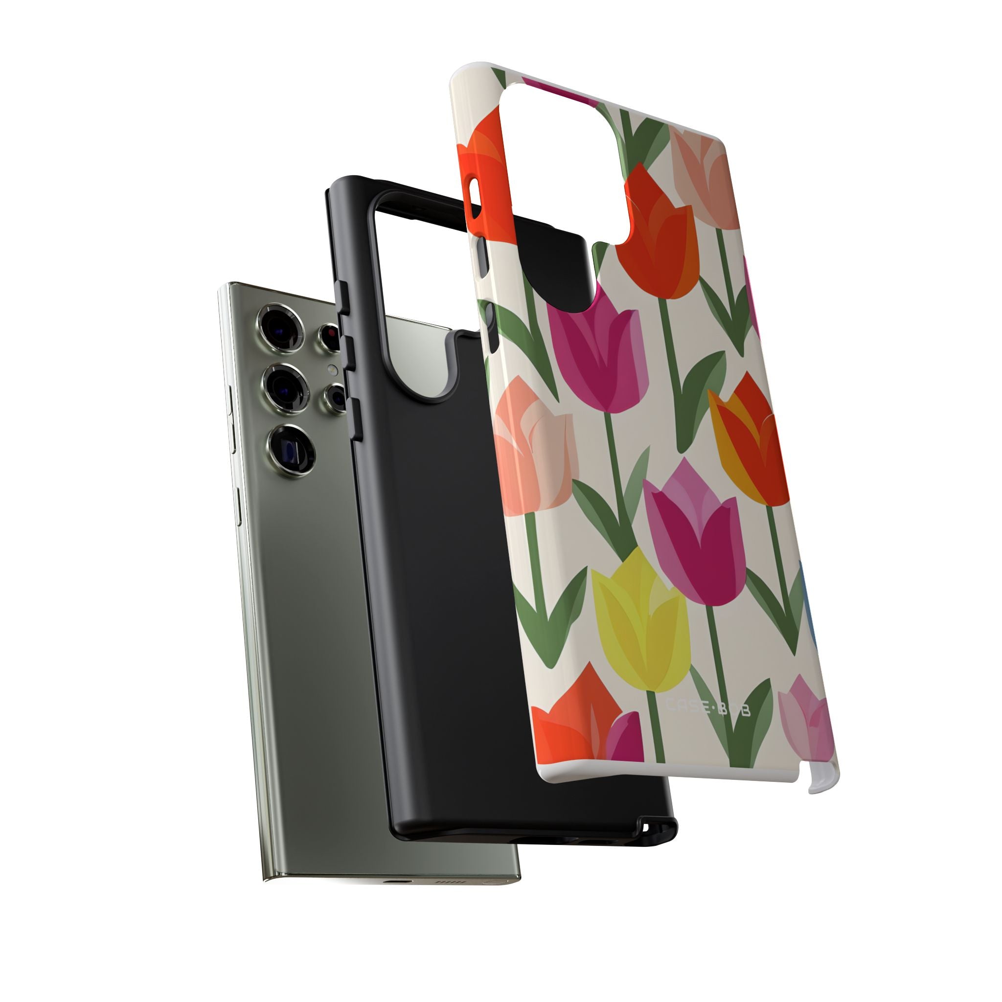 Tulip Harmony Green Samsung S23 Ultra Case - Tough