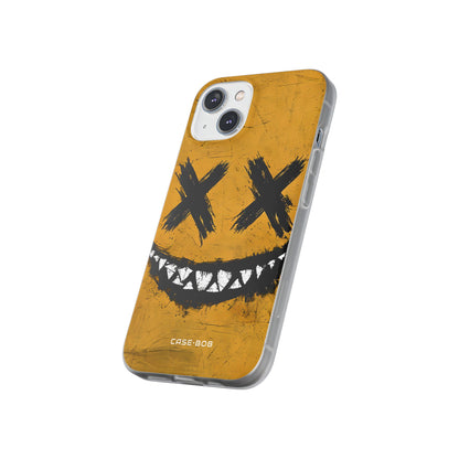 Jagged Smile Yellow iPhone 14 Case - Soft